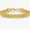 4K Gold Bracelets for Women Men Bracelet Byzantine Link Chain Bracelet for Women Gold Stackable Bracelets Gifts (6.5'' 7" 7.5" 8" 8.5")