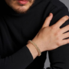 4K Gold Bracelets for Women Men Bracelet Byzantine Link Chain Bracelet for Women Gold Stackable Bracelets Gifts (6.5'' 7" 7.5" 8" 8.5") - Image 3