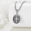 Patron Saint Necklace – Sterling Silver Religious Protector Pendant – Inspirational Jewelry Gifts for Women & Men - Image 3