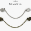 7Pcs Retro Sweater Chain Shawl Clips – Cardigan Dresses Clip Collar Clip with Chain for Women & Girls - Image 3