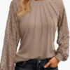 AUTOMET Womens Long Sleeve Shirts Lace Tops Business Casual Fall Fashion Outfits Clothes 2024 Knitted Y2k Blouses