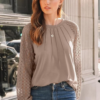 AUTOMET Womens Long Sleeve Shirts Lace Tops Business Casual Fall Fashion Outfits Clothes 2024 Knitted Y2k Blouses - Image 2