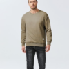 Men's Crewneck Sweatshirts Soild Color Geometric Texture Long Sleeve Casual Pullover Shirt - Image 3